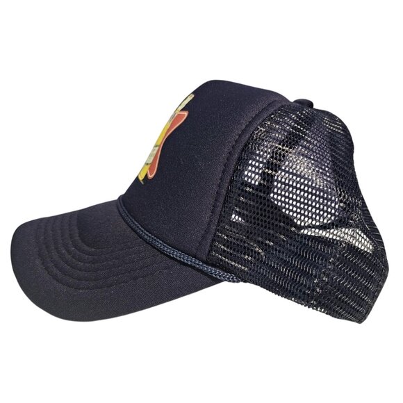 Planters Peanuts x Miller High Life Blue Snapback Mesh Trucker Hat Cap NEW Promo - Picture 2 of 8